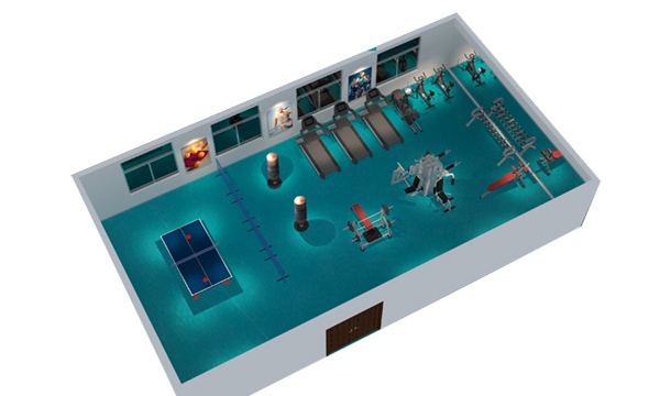 150平方健身房配置方案-广西KS娱乐官网体育健身器材有限公司