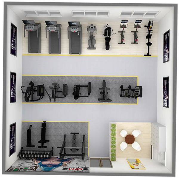 100平方健身房配置方案-广西KS娱乐官网体育健身器材有限公司