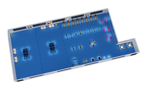 150平方健身房配置方案-广西KS娱乐官网体育健身器材有限公司